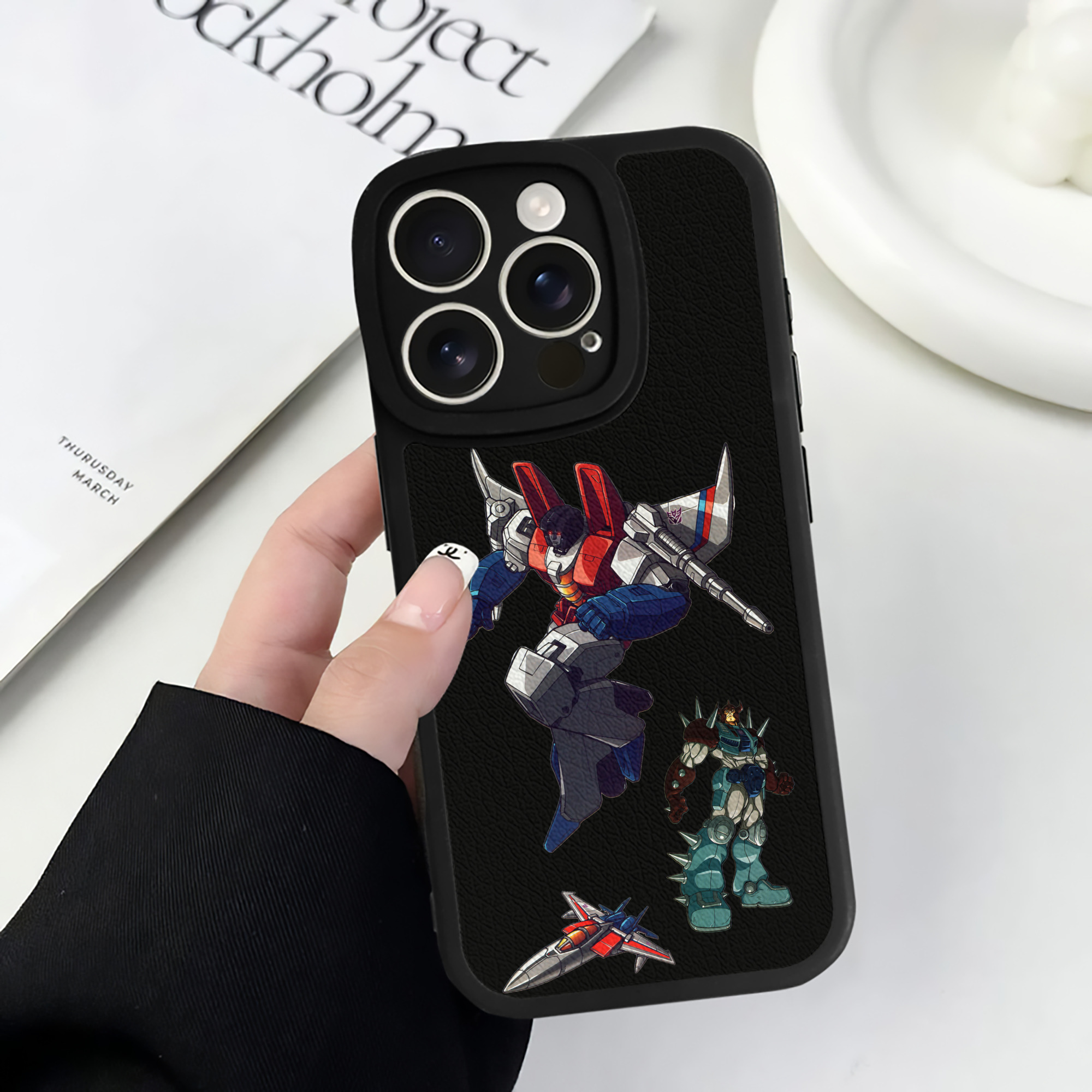 （画像用）  【iPhone 16シリーズ対応】シリコンスマホケース（レザー調） 材質：シリコン